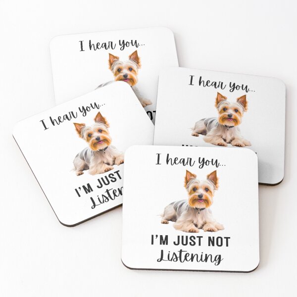 Item preview, Funny Biewer Terrier Design: I Hear You, I'm Just Not Listening designed and sold by Fredster1966.