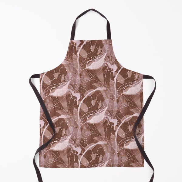 Item preview, Mocha Mousse Bohemian Leaf Pattern designed and sold by Artistestella.