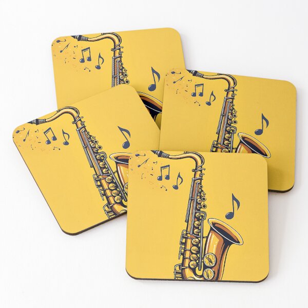 Item preview, Music Spectrum Vibrant Black on Yellow designed and sold by RadDeck.