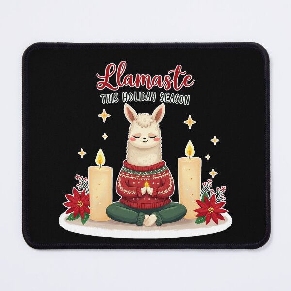 Item preview, Meditating Llama in a Holiday Sweater designed and sold by southerndoll67.