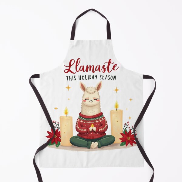 Item preview, Meditating Llama in a Holiday Sweater designed and sold by southerndoll67.