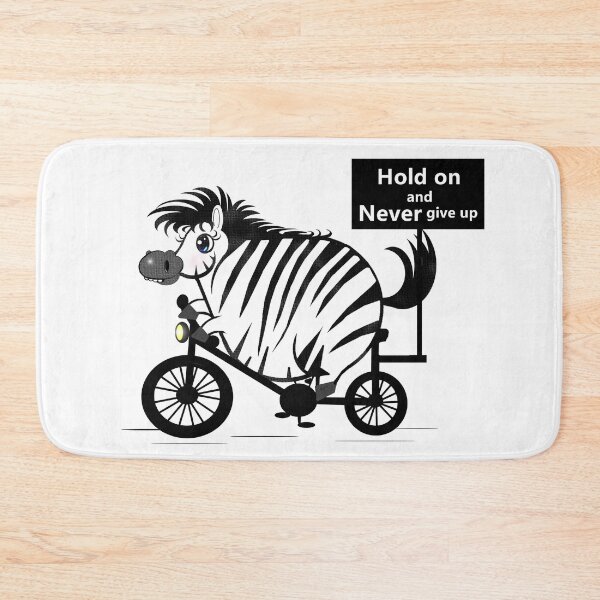 Item preview, Chonky zebra - Hold on and never give up  designed and sold by Shirley cute art .