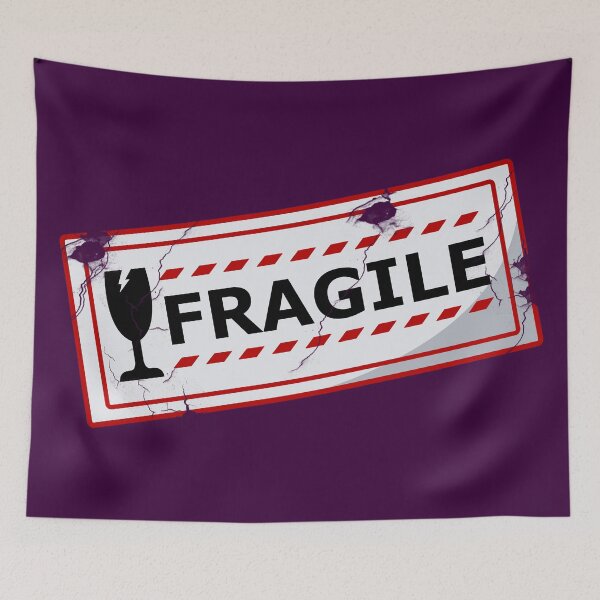Item preview, Fragile Warning Sign – Handle with Care! designed and sold by Fun Funky Designs.