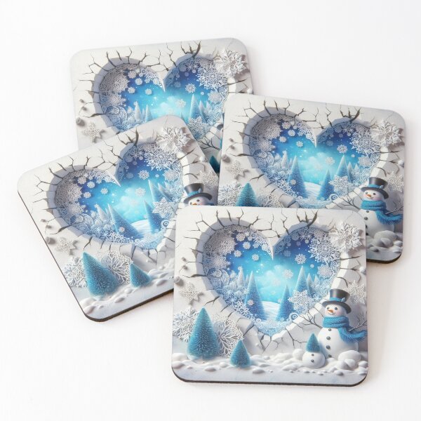 Item preview, 3d Winter Heart designed and sold by DesignsbyVelvet.