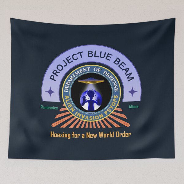Item preview, Project Bluebeam Alien Psyop Division Tee – Spreading Chaos, One UFO at a Time designed and sold by Sanctum Icons.