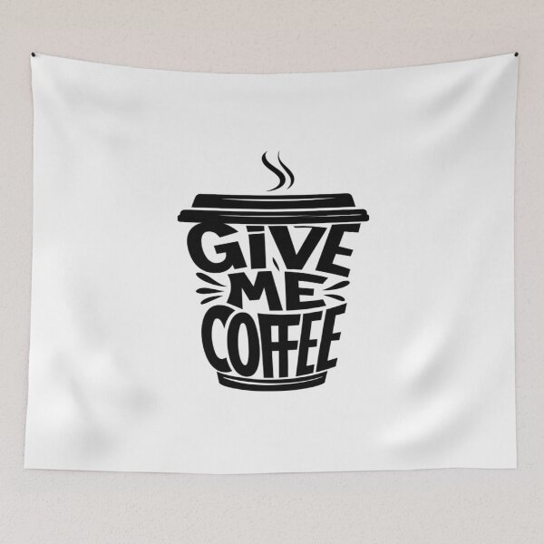 Item preview, Bold Give Me Coffee  Typography designed and sold by RubyCollection.