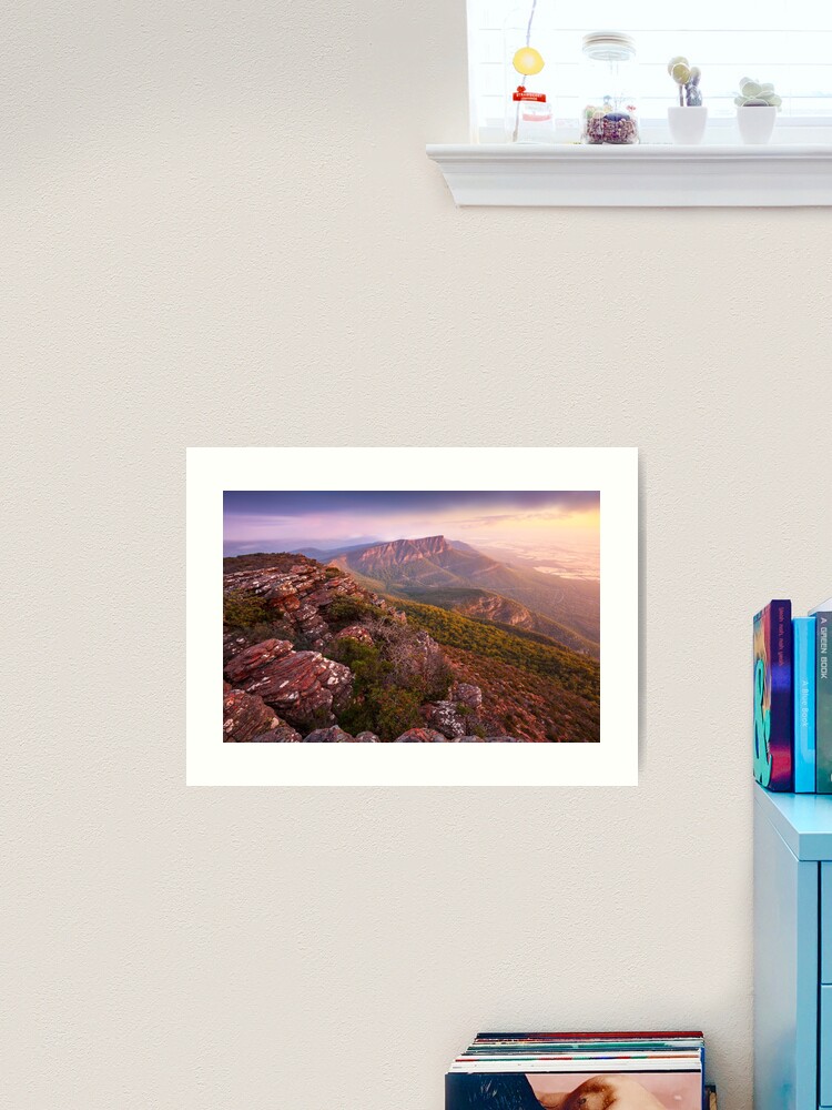 Thumbnail 2 of 3, Art Print, Redmans Bluff from Mt William, Grampians, Australia designed and sold by Chockstone.
