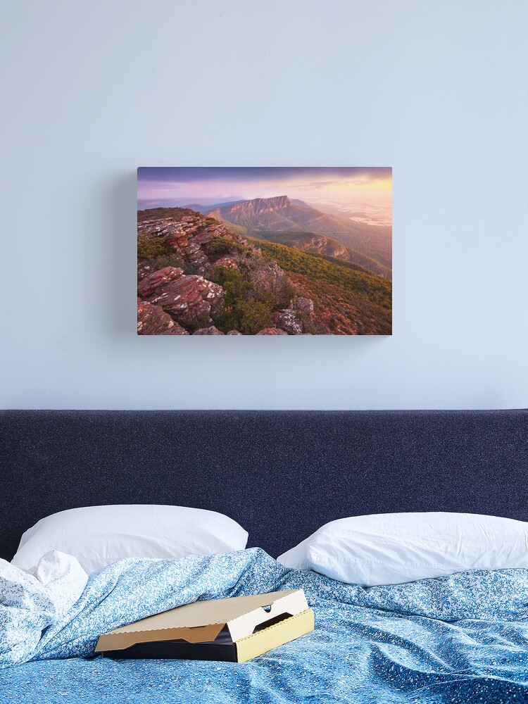 Thumbnail 2 of 3, Canvas Print, Redmans Bluff from Mt William, Grampians, Australia designed and sold by Chockstone.