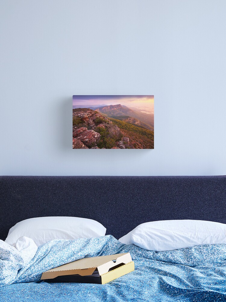 Thumbnail 2 of 3, Canvas Print, Redmans Bluff from Mt William, Grampians, Australia designed and sold by Chockstone.