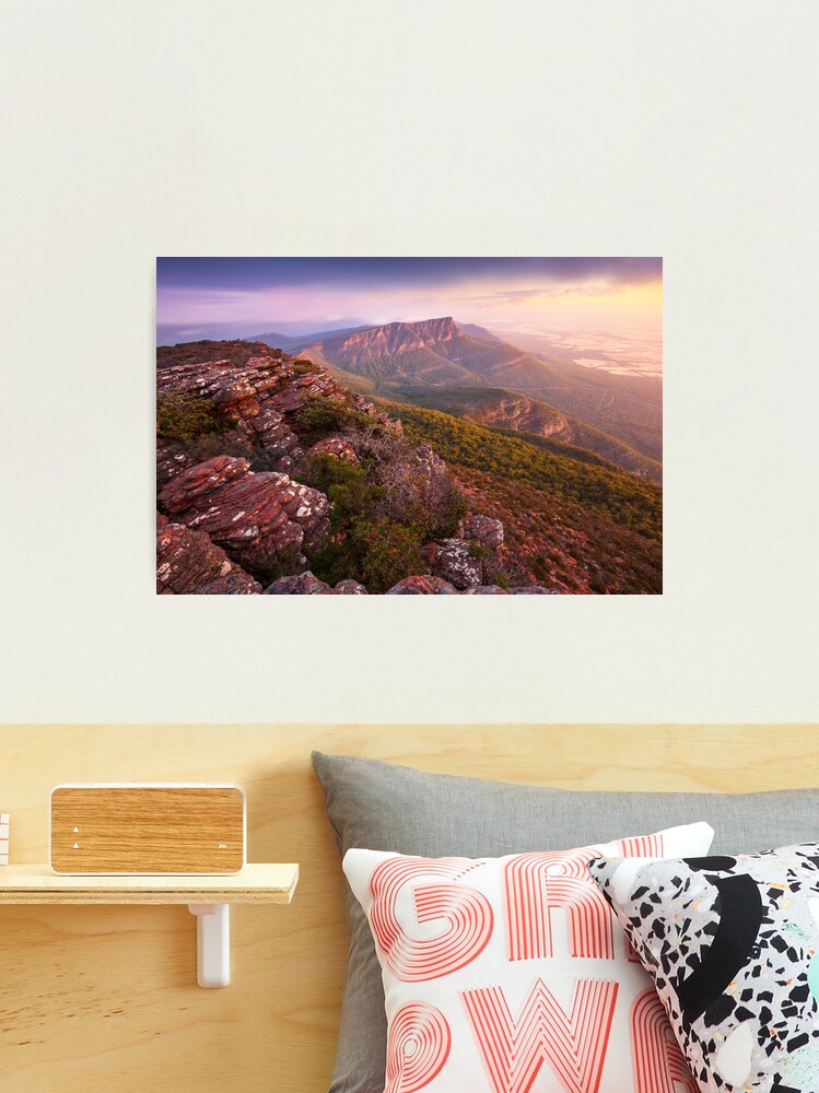 Thumbnail 2 of 3, Photographic Print, Redmans Bluff from Mt William, Grampians, Australia designed and sold by Chockstone.
