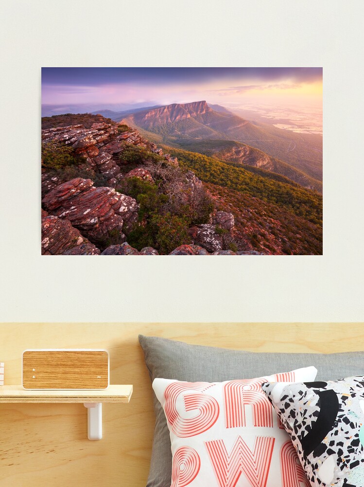 Thumbnail 2 of 3, Photographic Print, Redmans Bluff from Mt William, Grampians, Australia designed and sold by Chockstone.