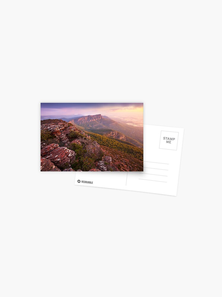 Thumbnail 1 of 2, Postcard, Redmans Bluff from Mt William, Grampians, Australia designed and sold by Chockstone.
