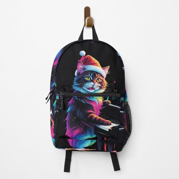Item preview, Christmas cat in neon line vector 1 designed and sold by Warih.