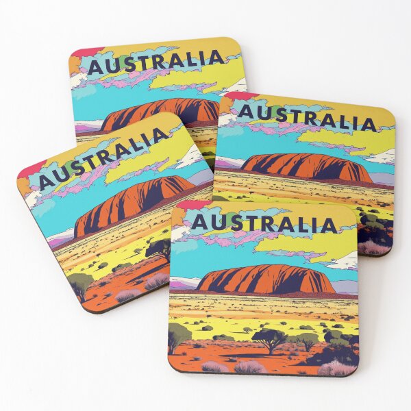 Item preview, Souvenir from Australia Uluru Pop Art designed and sold by GhumGham.