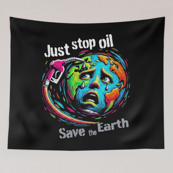 Item preview, Just Stop Oil - Save the Earth Climate Change Activism Design designed and sold by Tabu Touch.