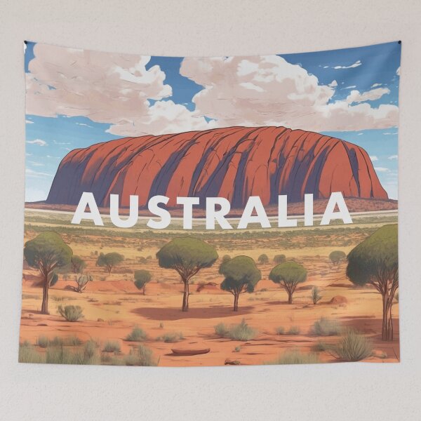 Item preview, Uluru Australia Pop Art designed and sold by GhumGham.