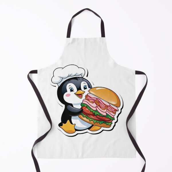 Item preview, Penguin Eating Club Sandwich | Sandwich | Gobble Gala designed and sold by Kids GobbleGala.