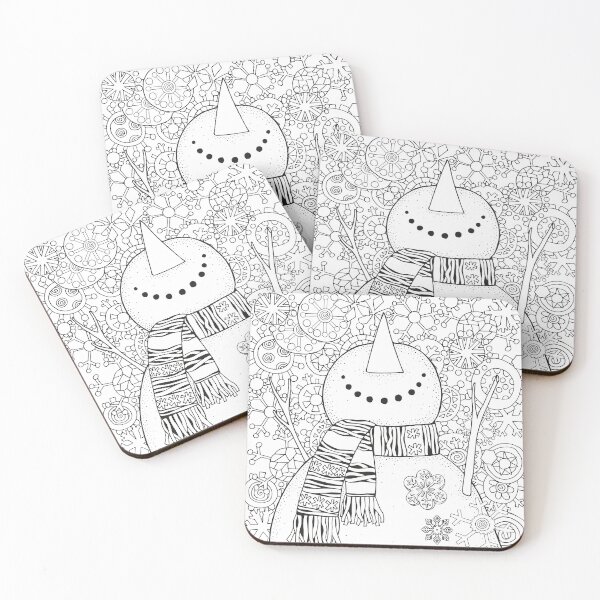 Item preview, Mandala Snowman! A Coloring Book Design designed and sold by ColoringCove.