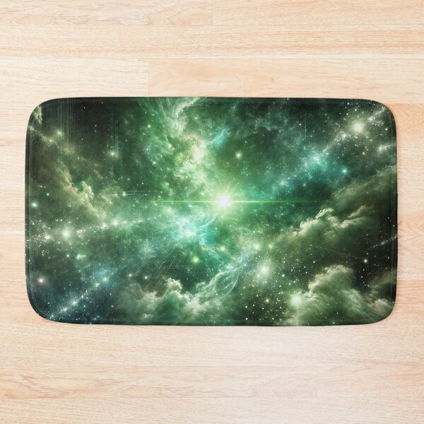 Item preview, Green Cosmic Nebula | Mystical Galactic Scene designed and sold by RealmBeastsAI.