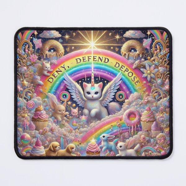 Item preview, Deny Defend Depose Ciute Unicorn Kitten Rainbow Cupcakes designed and sold by brehto.