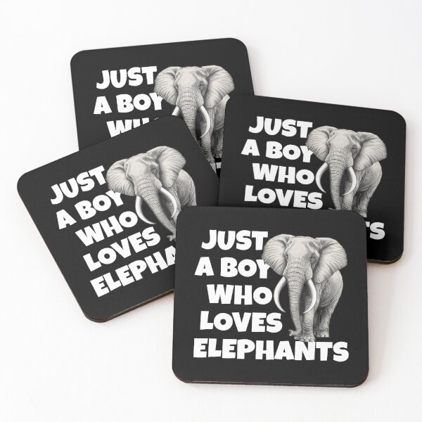 Item preview, Just a boy who loves elephants designed and sold by NicGrayGraphic.