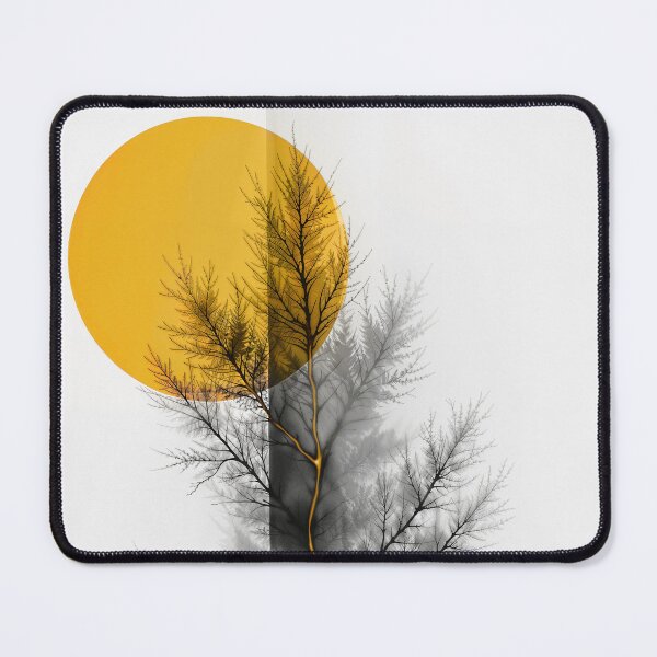 Item preview, Abstract graphic with a tree and a sun designed and sold by Poster Territory.