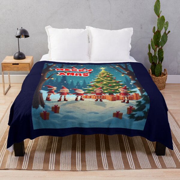 Item preview, Christmas Pine & Santa Elf designed and sold by VeenyOcicat.