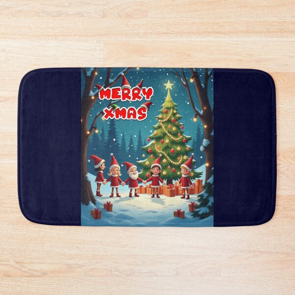 Item preview, Christmas Pine & Santa Elf designed and sold by VeenyOcicat.