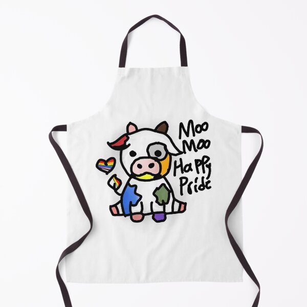 Item preview, LGBTQIA Pride Chibi Cow designed and sold by Wolfs-Stickette.