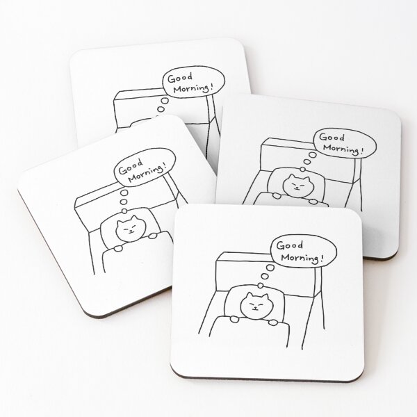 Item preview, Good morning Cat designed and sold by superbaechoo.