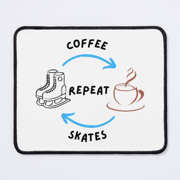 Artikelvorschau, Kaffee, Schlittschuhe, wiederholen entworfen und verkauft von SparkMartet.