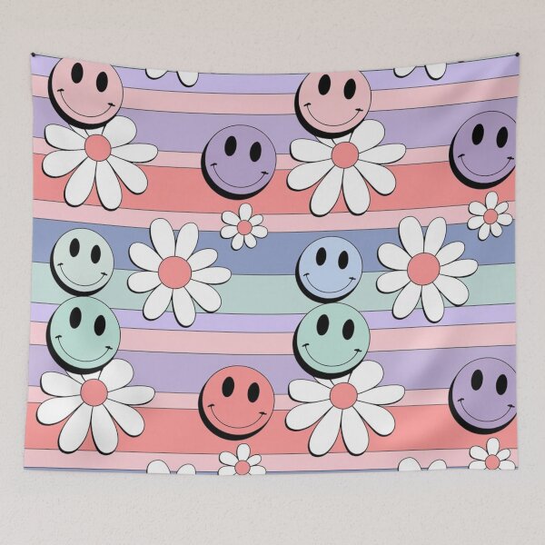 Item preview, Happy Daisy Stripes Pattern Design designed and sold by Furbulous Faces.