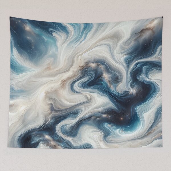 Item preview, Flujo de nebulosa, sueños de remolinos cósmicos celestiales, arte espacial abstracto de galaxias, arte de vibraciones oníricas de noche estrellada designed and sold by Kintsugi99.