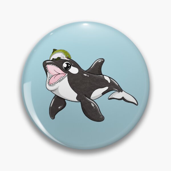 Item preview, Salmon Hat Orca 2 designed and sold by Natasha Mansfield.