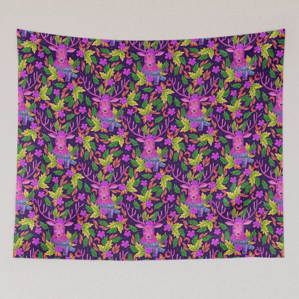 Item preview, Enchanting Reindeer: Hidden in night time - galaxy palate  designed and sold by Kaushlydraw.