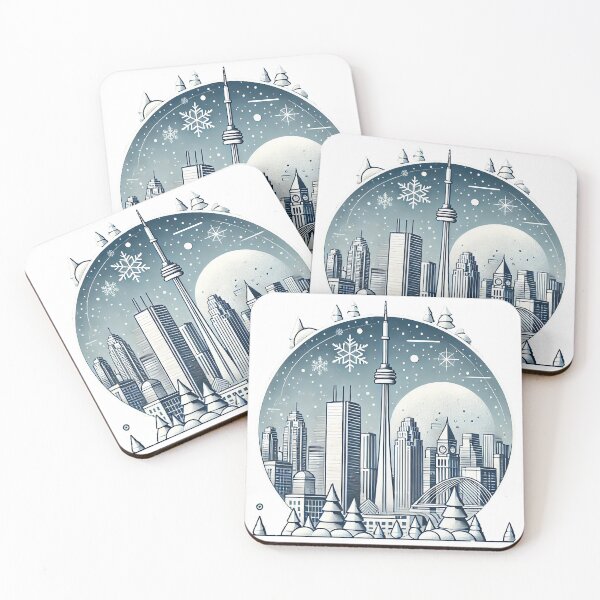 Item preview, Toronto Winter Wonderland – Snowy CN Tower Design designed and sold by PedjaSopalo.