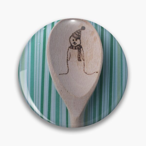 Item preview, Snowman pyrography spoon designed and sold by Emma  Amies.