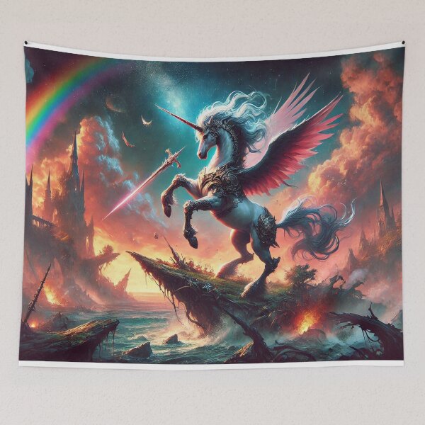 Item preview, AI genrated hero unicorn designed and sold by AI-this-is-AI.