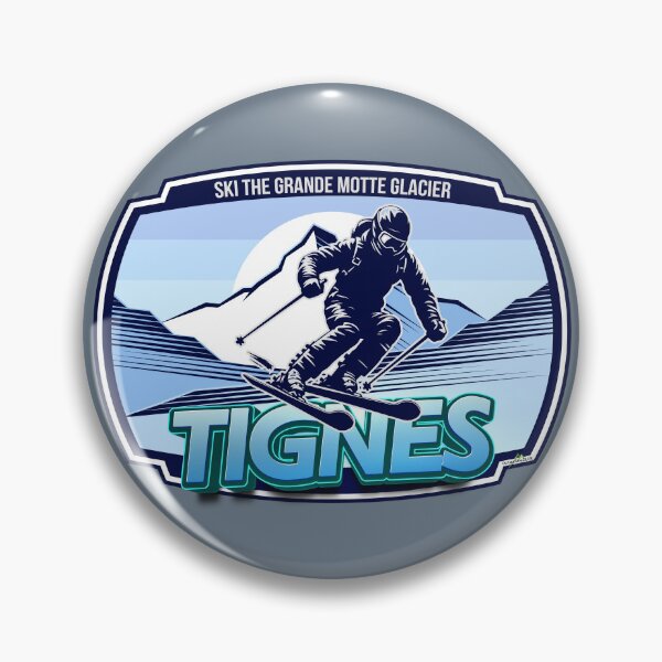 Item preview, Tignes Ski France Skiing Alps Espace Killy Sticker T-Shirt 01 designed and sold by OuterShellUK.