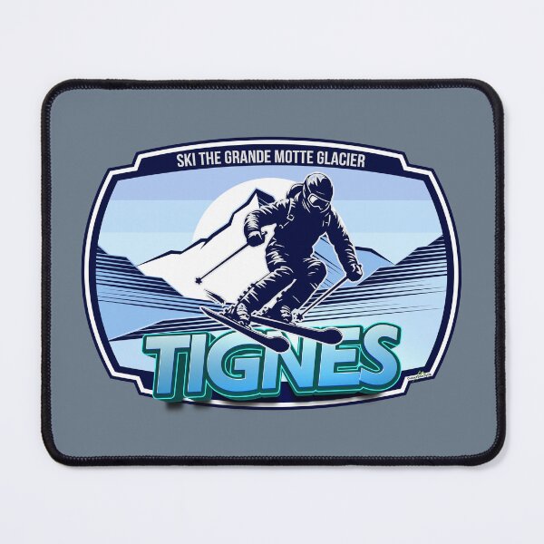 Item preview, Tignes Ski France Skiing Alps Espace Killy Sticker T-Shirt 01 designed and sold by OuterShellUK.