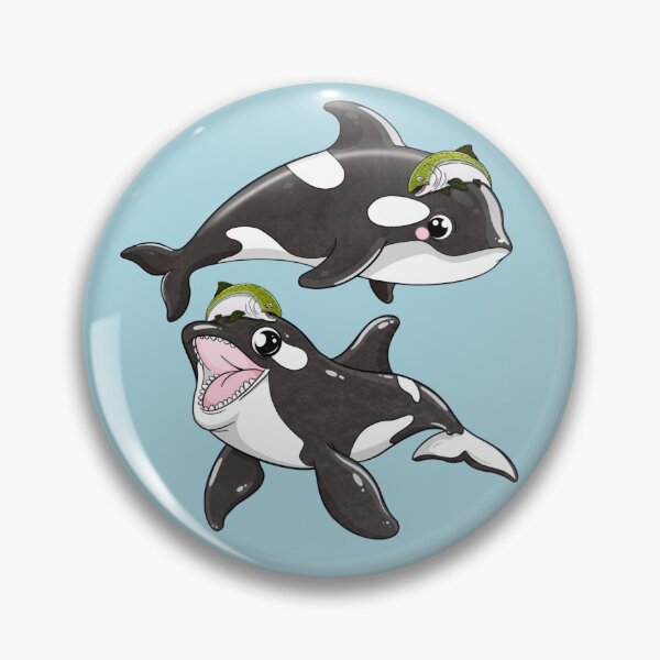 Item preview, Salmon Hat Orca Double Pack designed and sold by Natasha Mansfield.