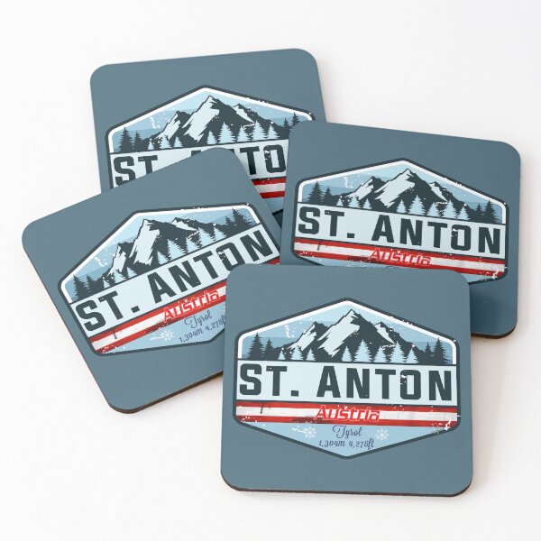 Item preview, St Anton am Arlberg, St. Anton Austria Tyrol Ski Sticker T-Shirt 02 designed and sold by OuterShellUK.