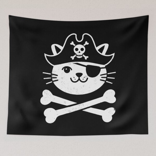 Item preview, Caribbean Cat Funny Kitten Cats With Pirate Hat designed and sold by RutDavies.