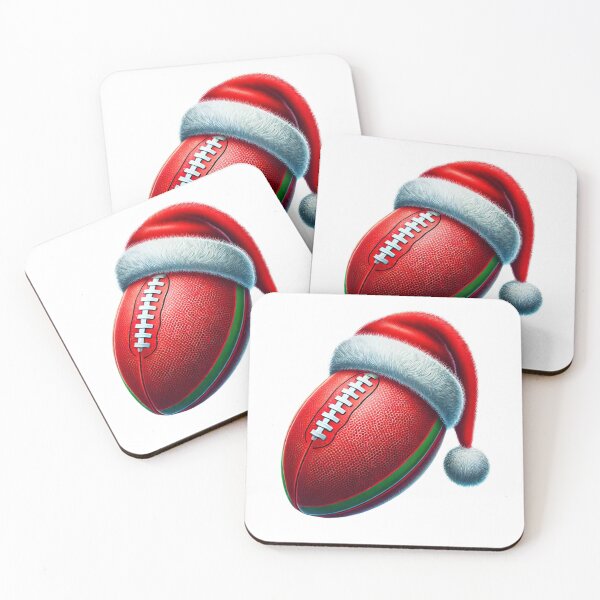 Artikelvorschau, Rugbyball Weihnachten Weihnachtsmannmütze Feiertagsspieltag Look Feiertags-Touchdown entworfen und verkauft von Zestfull.