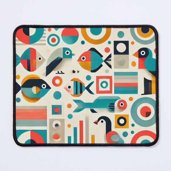 Item preview, Geometry cats pets fish birds designed and sold by ZulryLifestyles.