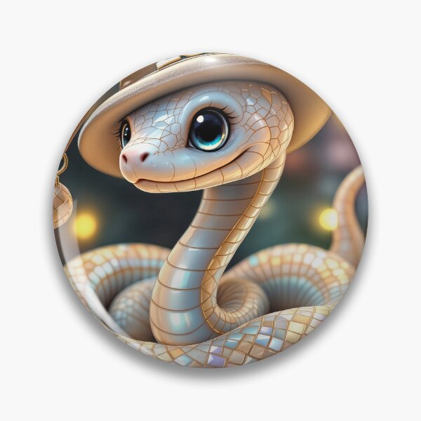 Item preview, The festive snake proudly wears a 2025 hat designed and sold by ArtBoom73.