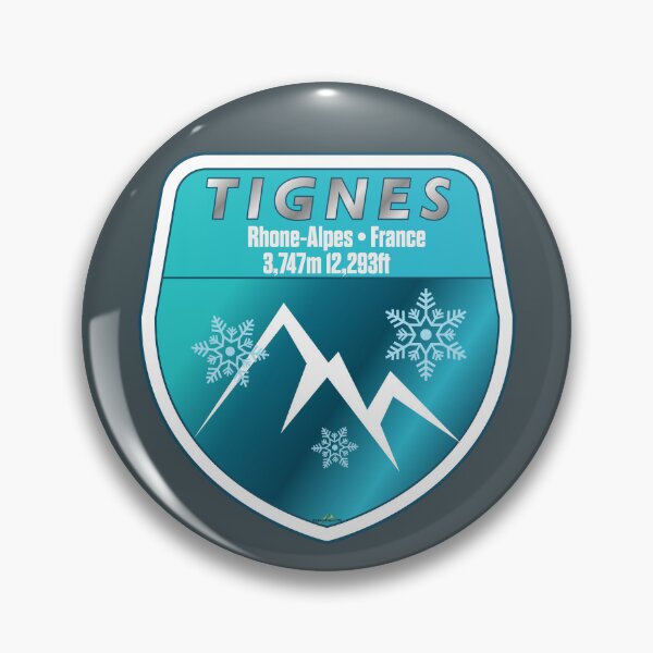 Item preview, Tignes Ski France Skiing Alps Espace Killy Sticker T-Shirt 02 designed and sold by OuterShellUK.