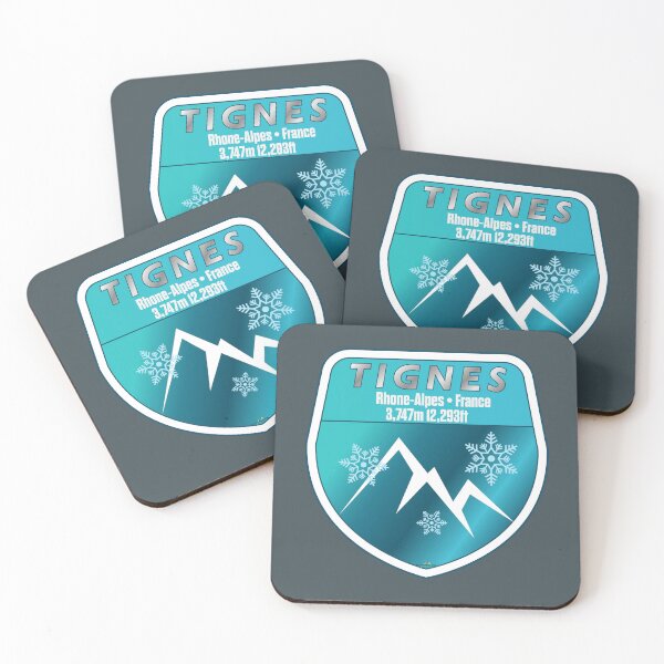 Item preview, Tignes Ski France Skiing Alps Espace Killy Sticker T-Shirt 02 designed and sold by OuterShellUK.