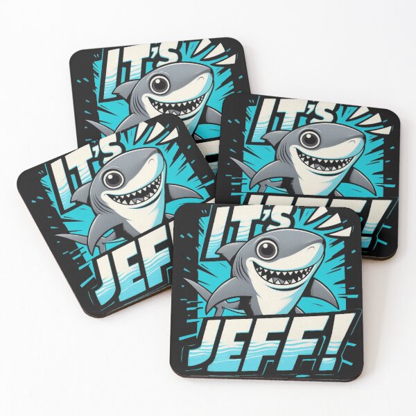 Item preview, "It's Jeff!" Playful Shark Design designed and sold by TeesHearts100.
