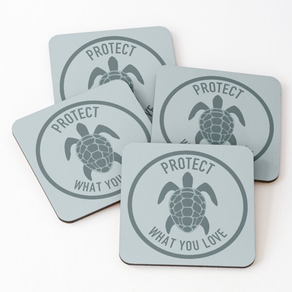 Item preview, Protect What You Love Turtle Green Mint designed and sold by Saltycurrent1.